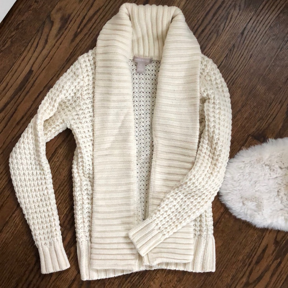 Banana Republic thick wool cardigan sweater